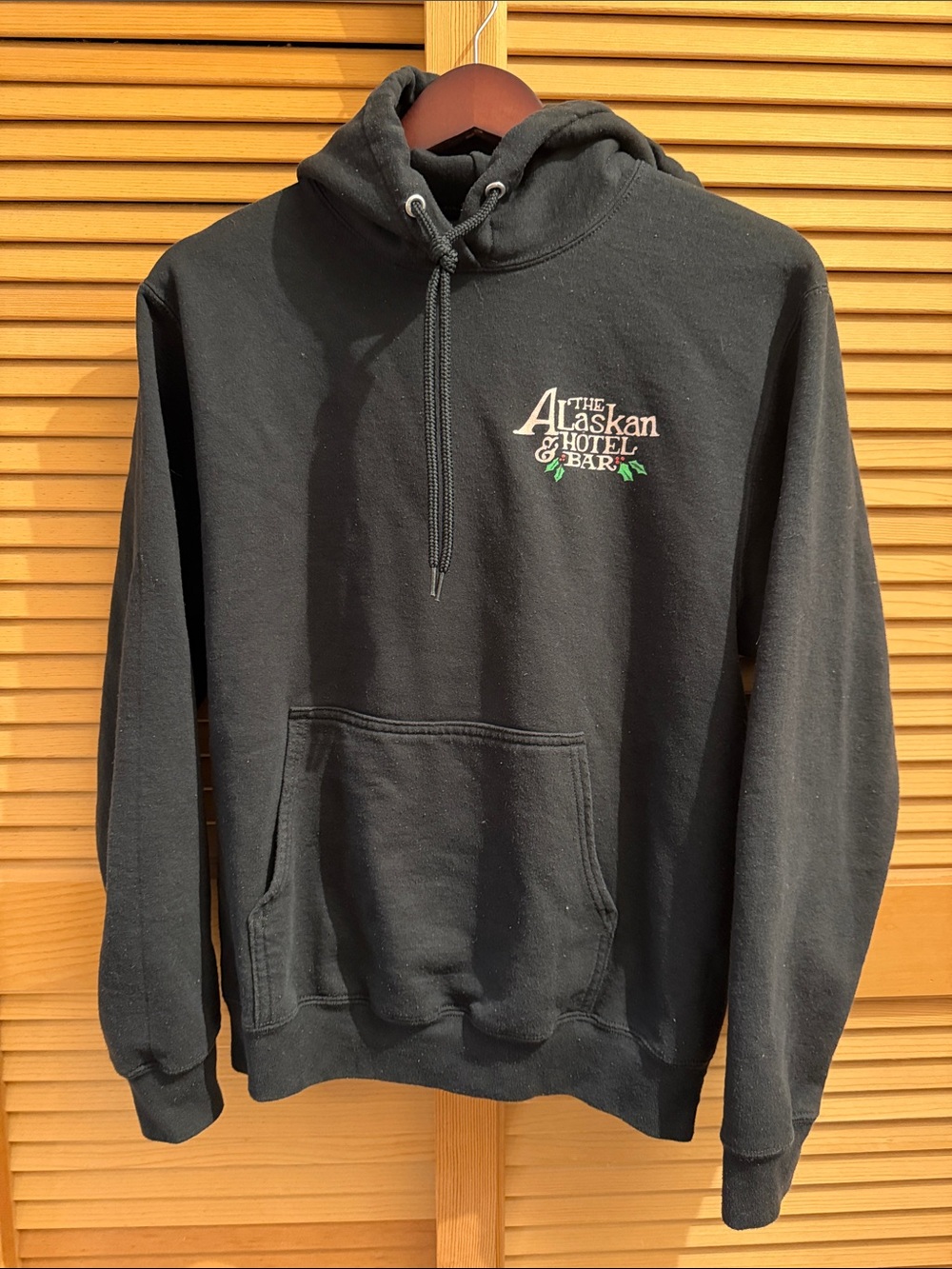 The Alaskan Hotel & Bar Christmas 2025 Hoodie Small Black Limited Edition
